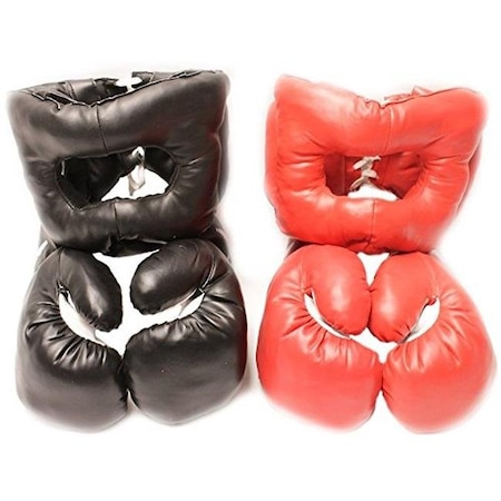 Shelter Shelter S102 Boxing Gloves & Head Gears - Set of 2 S102